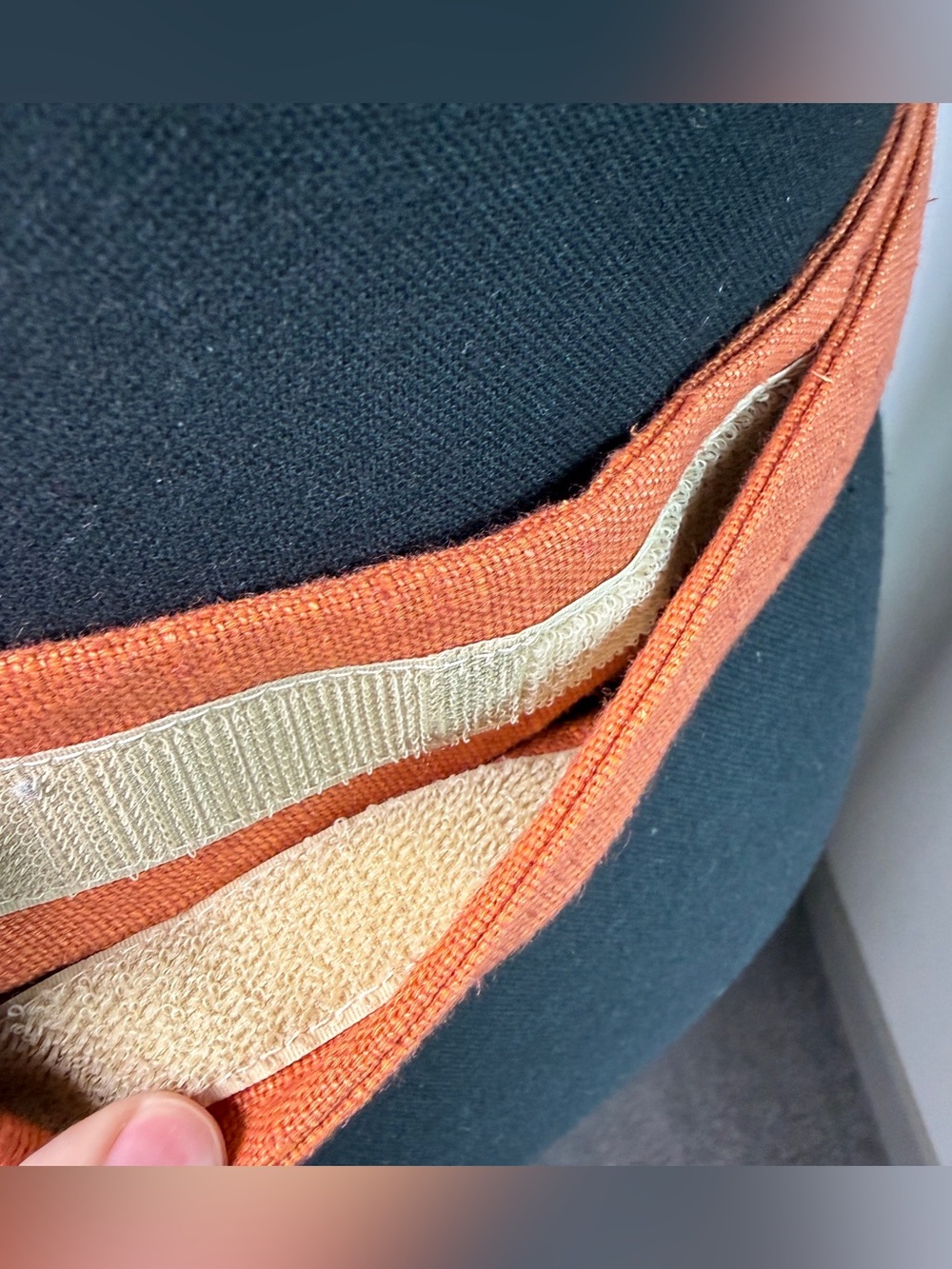Vintage Rust Macrame Rope Knot Belt | Boho Wide Waist Belt | Burnt Sienna | S/M - Picture 4 of 6